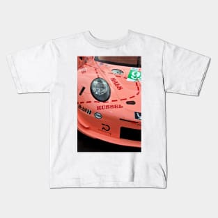 Pink Pig Germans Sports Motor Car Kids T-Shirt